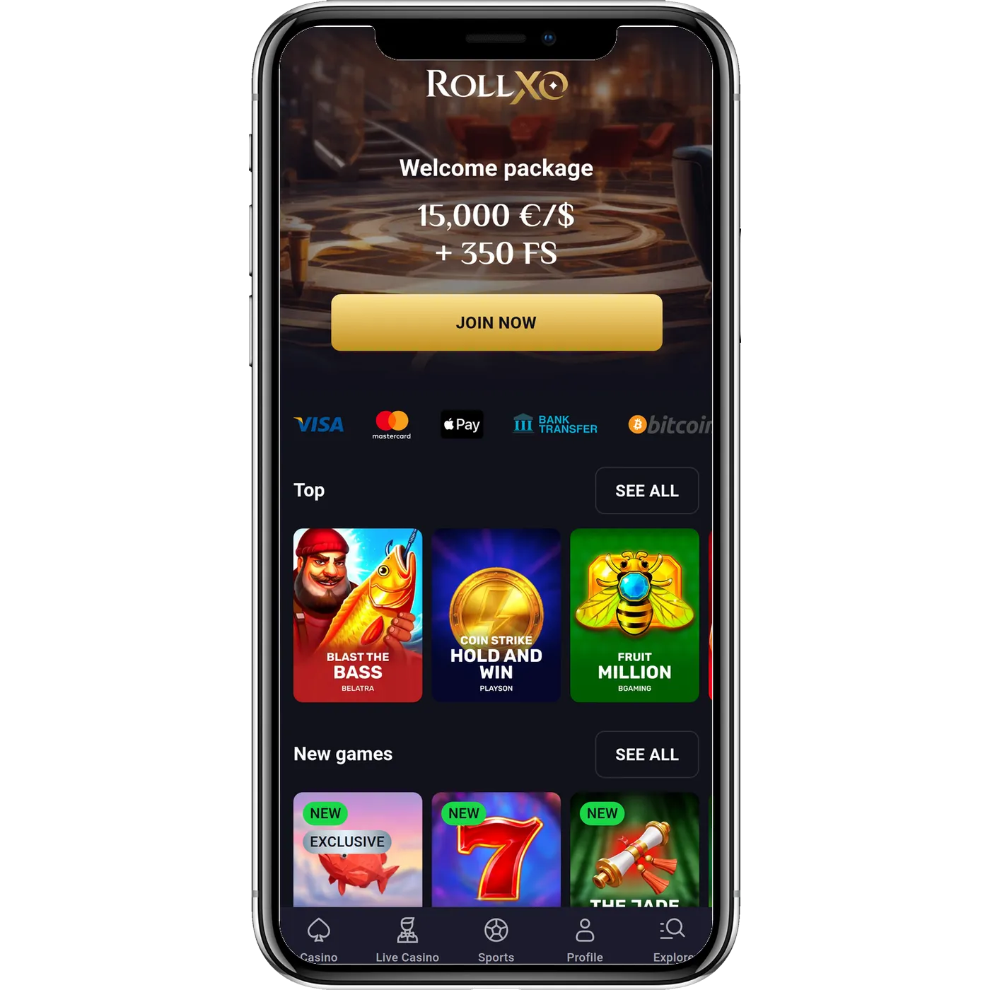 rollxo casino herunterladen